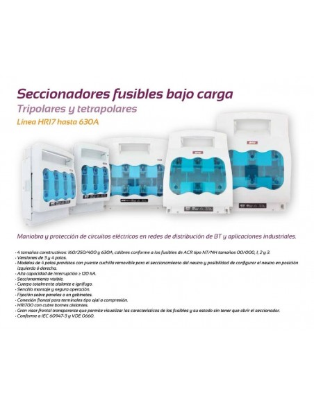 Baw Hr171_ Seccionador Bajo Carga 3 X Nh 250a  T:01  (sica 450141)
