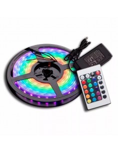 Gen Kit Tira De Led Rgb + Fuente + Controlador (comun Eco) 2